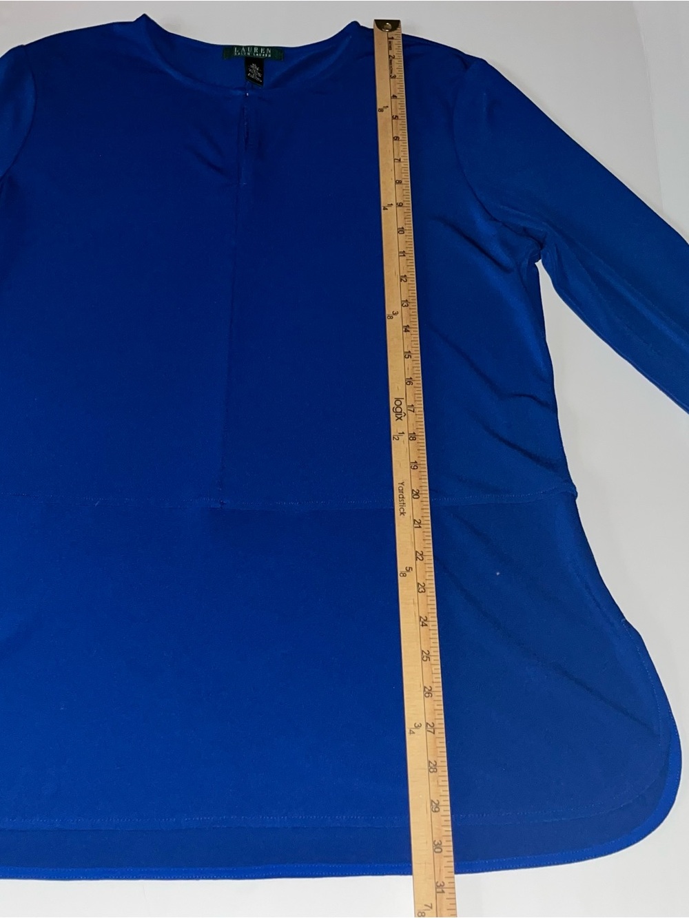 Lauren Ralph Lauren Blue Tunic XL‎ Top - Picture 9 of 11